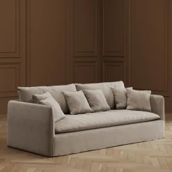 KARE Sofa Boheme 3,5 Sitzer greige 230cm Outlet