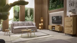 KARE Sofa Boheme 3,5 Sitzer greige 230cm Outlet