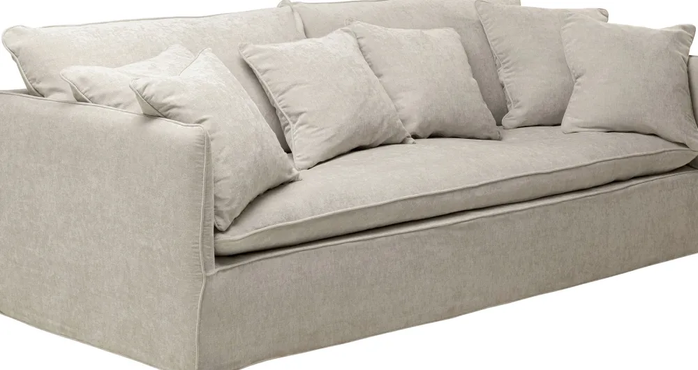KARE Sofa Boheme 3,5 Sitzer greige 230cm Outlet