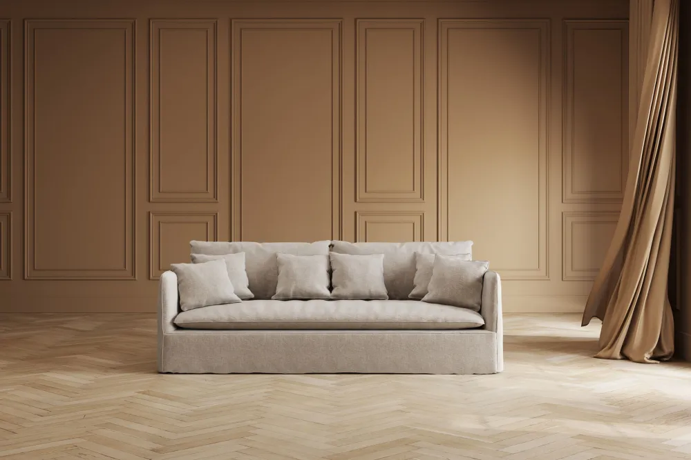 KARE Sofa Boheme 3,5 Sitzer greige 230cm Outlet