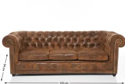 KARE Sofa Cambridge 3-Sitzer Vintage Smart Best