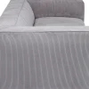 KARE Sofa Cubetto Cord 3-Sitzer Hellgrau 220cm Clearance