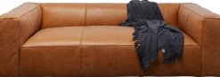 KARE Sofa Cubetto Smart Leder Hellbraun 220cm New