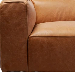KARE Sofa Cubetto Smart Leder Hellbraun 220cm New