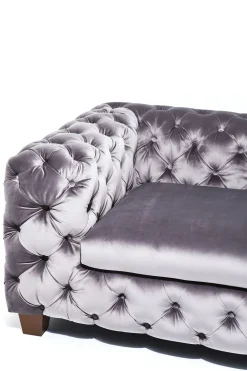 KARE Sofa Desire 3-Sitzer Silbergrau Outlet
