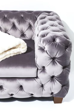 KARE Sofa Desire 3-Sitzer Silbergrau Outlet
