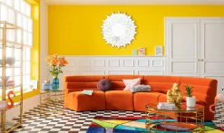 KARE Sofa Element Wave Orange New