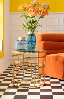 KARE Sofa Element Wave Orange New
