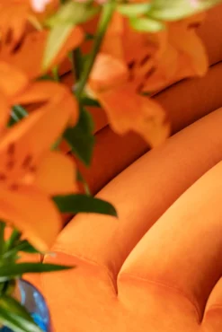 KARE Sofa Element Wave Orange New