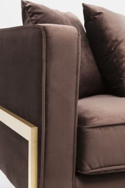 KARE Sofa Loft 3-Sitzer Braun Outlet
