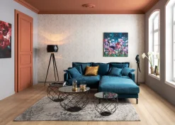 KARE Sofa Lullaby 2-Sitzer Petrol Clearance