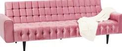 KARE Sofa Milchbar 3-Sitzer Velvet Rose Best