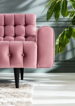 KARE Sofa Milchbar 3-Sitzer Velvet Rose Best
