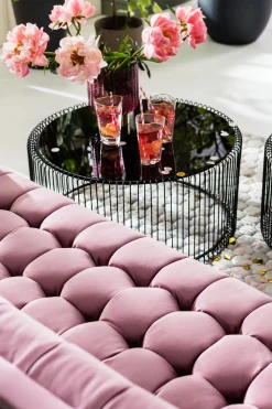 KARE Sofa Milchbar 3-Sitzer Velvet Rose Best