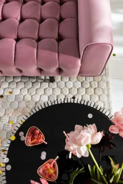 KARE Sofa Milchbar 3-Sitzer Velvet Rose Best