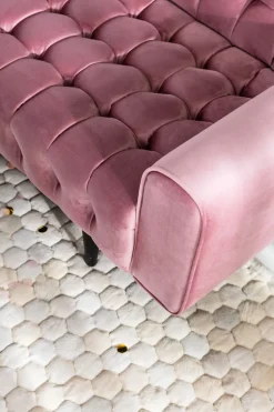 KARE Sofa Milchbar 3-Sitzer Velvet Rose Best