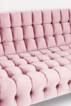 KARE Sofa Milchbar 3-Sitzer Velvet Rose Best
