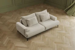 KARE Sofa Napoli 3-Sitzer Creme 227cm