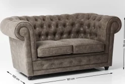 KARE Sofa Oxford 2-Sitzer Vintage Smart Discount