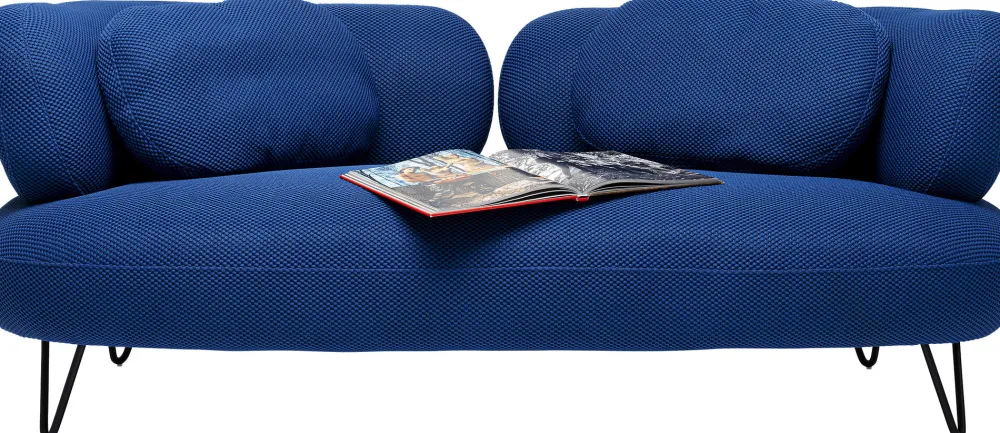 KARE Sofa Peppo 2-Sitzer Blau 182cm Discount