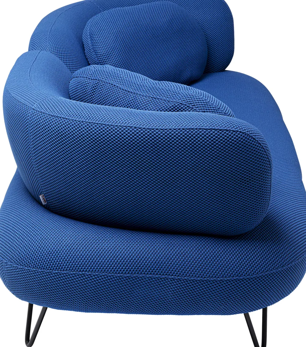KARE Sofa Peppo 2-Sitzer Blau 182cm Discount