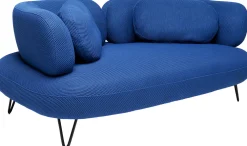 KARE Sofa Peppo 2-Sitzer Blau 182cm Discount