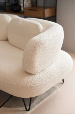 KARE Sofa Peppo 2-Sitzer Weiß 182cm