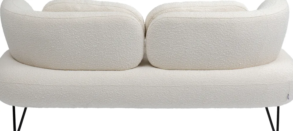 KARE Sofa Peppo 2-Sitzer Weiß 182cm