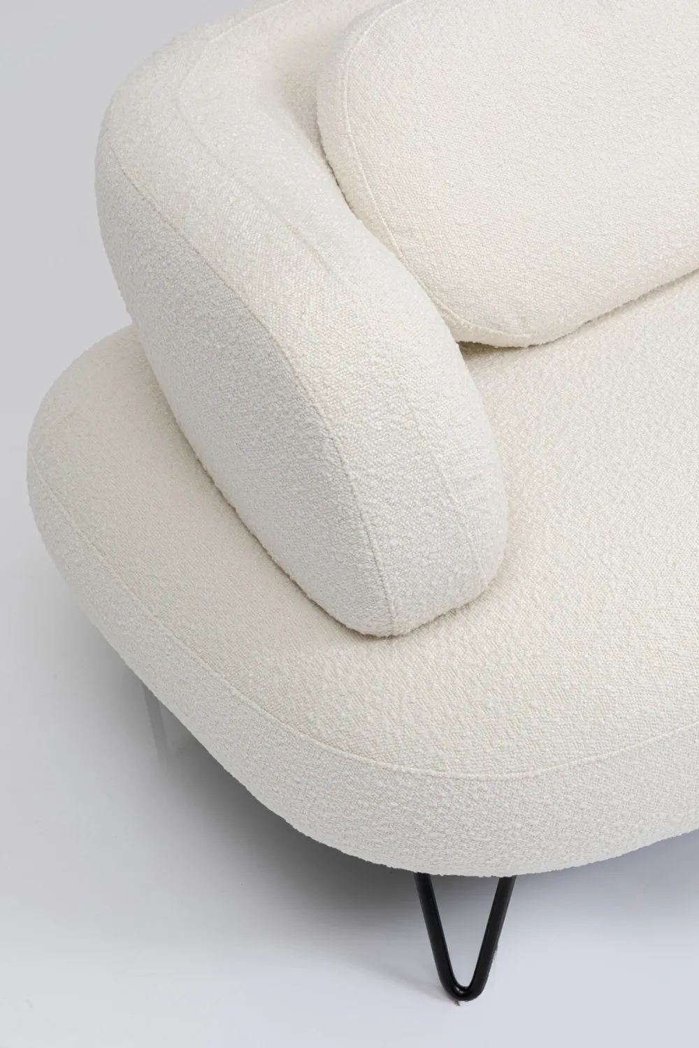 KARE Sofa Peppo 2-Sitzer Weiß 182cm