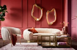 KARE Sofa Perugia 2-Sitzer Creme Outlet