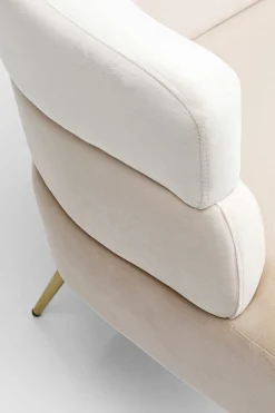 KARE Sofa Sandwich 2-Sitzer Creme 125cm