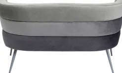 KARE Sofa Sandwich 2-Sitzer Grau Hot