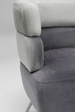 KARE Sofa Sandwich 2-Sitzer Grau Hot