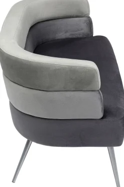 KARE Sofa Sandwich 2-Sitzer Grau Hot