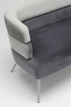 KARE Sofa Sandwich 2-Sitzer Grau Hot