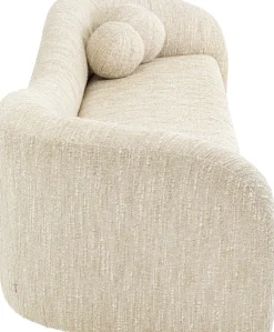KARE Sofa 3-Sitzer Livia Melange Creme 261cm Sale