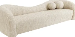 KARE Sofa 3-Sitzer Livia Melange Creme 261cm Sale