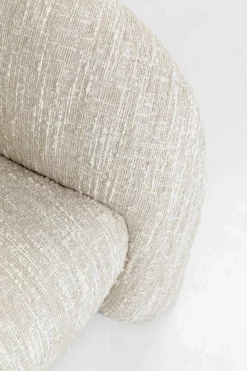 KARE Sofa 3-Sitzer Livia Melange Creme 261cm Sale