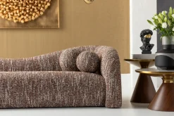 KARE Sofa 3-Sitzer Livia Melange Braun 261cm Discount