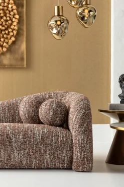 KARE Sofa 3-Sitzer Livia Melange Braun 261cm Discount