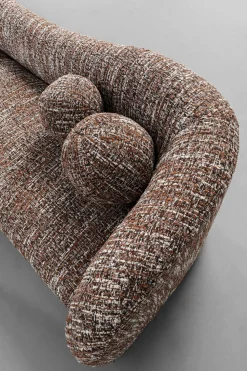 KARE Sofa 3-Sitzer Livia Melange Braun 261cm Discount