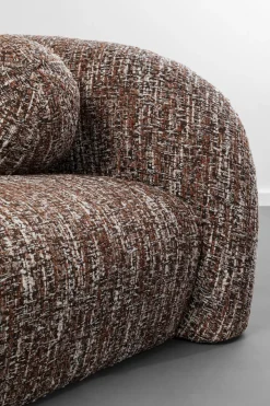 KARE Sofa 3-Sitzer Livia Melange Braun 261cm Discount