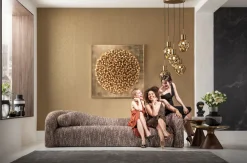 KARE Sofa 3-Sitzer Livia Melange Braun 261cm Discount