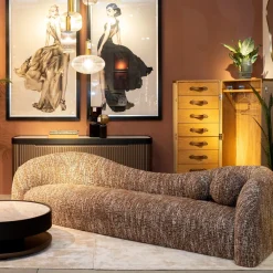 KARE Sofa 2-Sitzer Livia Melange Braun 201cm Online