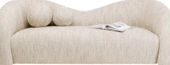 KARE Sofa 2-Sitzer Livia Melange Creme 201cm