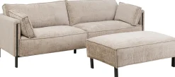 KARE Sofa 3-Sitzer Victor Grau 233cm Clearance