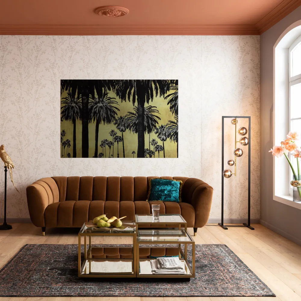 KARE Sofa Spectra Samt Amber 3-Sitzer 245cm Clearance