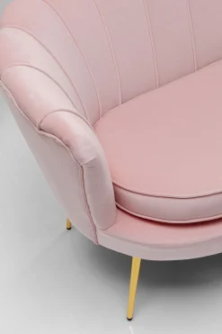 KARE Sofa Water Lily 2-Sitzer Gold Rosa