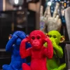 KARE Spardose Monkey Iwazaru Grün Clearance