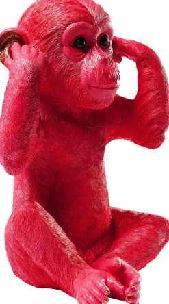 KARE Spardose Monkey Kikazaru Rot New